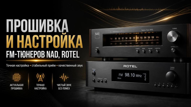 Прошивка и настройка FM тюнеров NAD, Rotel