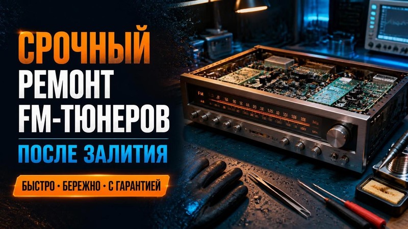 Срочный ремонт FM тюнеров после залития