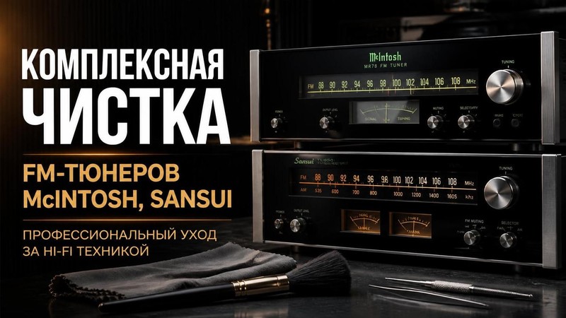 Комплексная чистка FM тюнеров McIntosh, Sansui