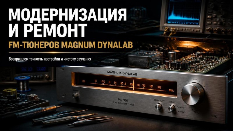 Модернизация и ремонт FM тюнеров Magnum Dynalab