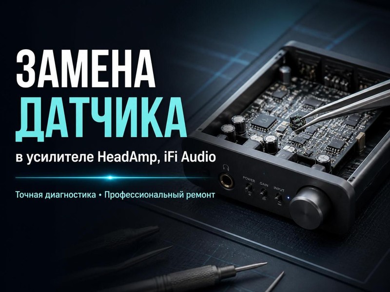 Замена датчика в усилителе HeadAmp, iFi Audio — Алексей, фото