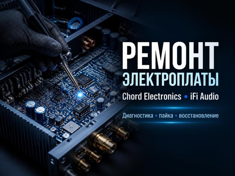Ремонт электроплаты усилителя Chord Electronics, iFi Audio — Игорь, фото
