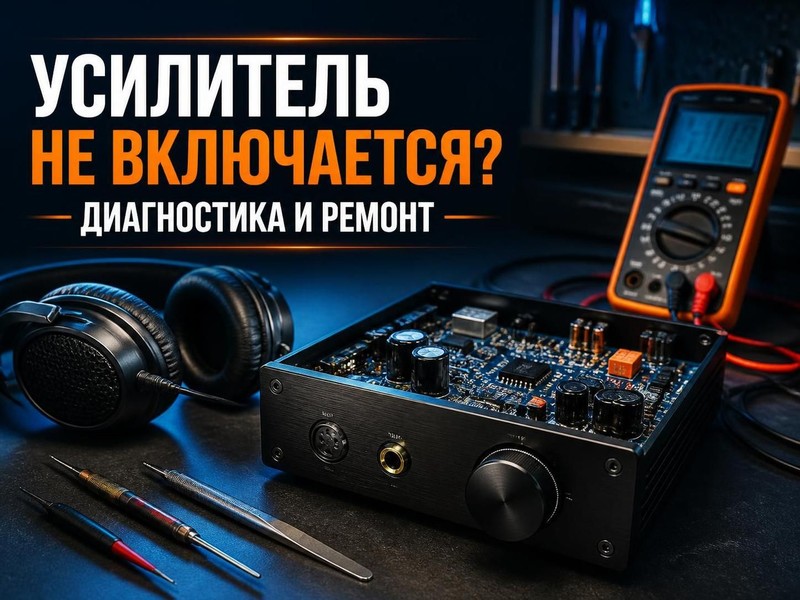 Усилитель для наушников не включается: диагностика и ремонт — Виктор, фото