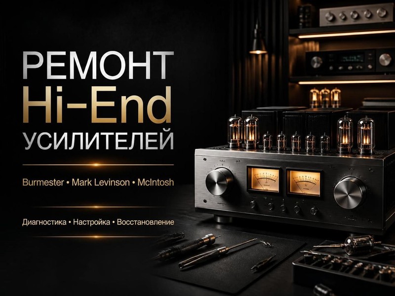 Ремонт Hi-End усилителей Burmester, Mark Levinson, McIntosh