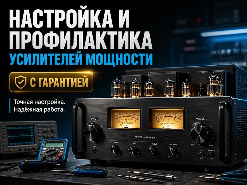 Настройка и профилактика усилителей мощности с гарантией