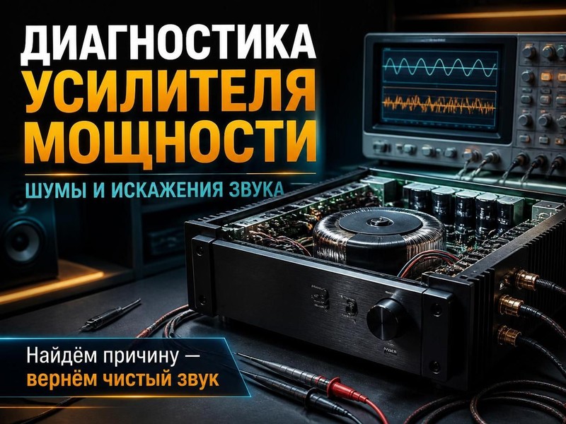 Диагностика усилителя мощности: шумы и искажения звука