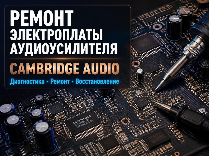Ремонт электроплаты аудиоусилителя Cambridge Audio — Николай, фото