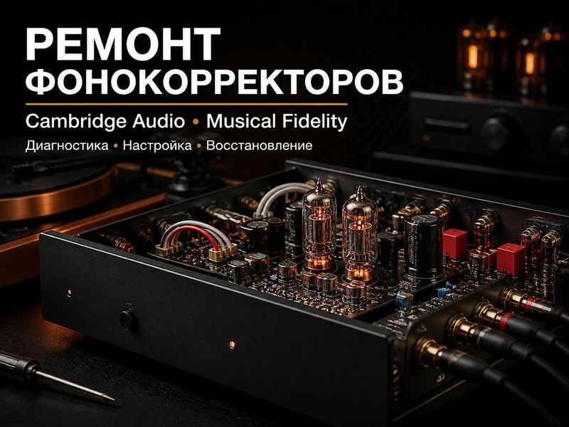 Ремонт фонокорректоров Cambridge Audio, Musical Fidelity