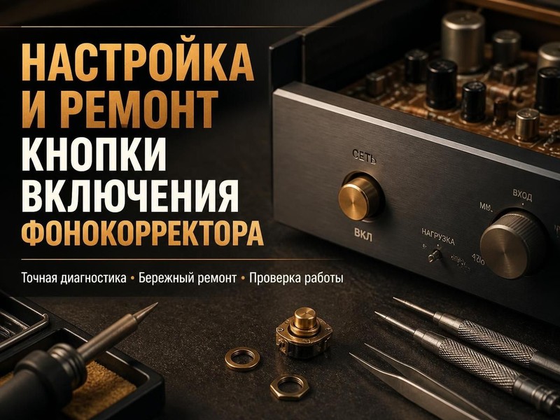 Настройка и ремонт кнопки включения фонокорректора