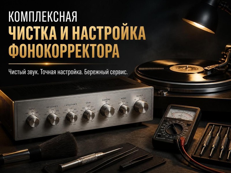Комплексная чистка и настройка фонокорректора