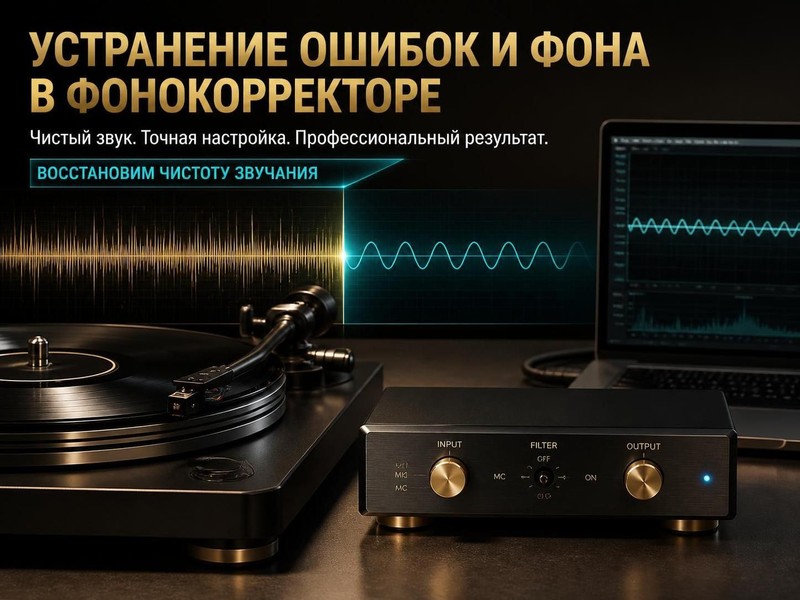 Устранение ошибок и фона в фонокорректоре