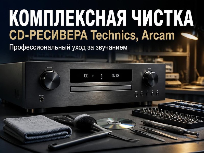 Комплексная чистка CD-ресивера Technics, Arcam
