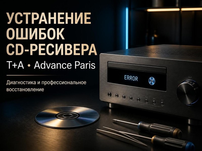 Устранение ошибок CD-ресивера T+A, Advance Paris