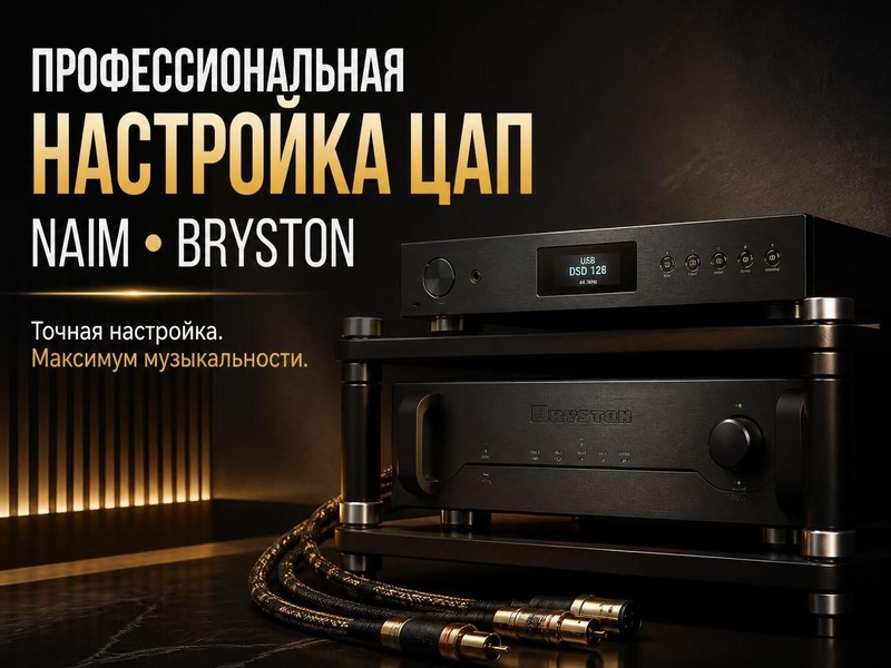 Профессиональная настройка ЦАП Naim, Bryston