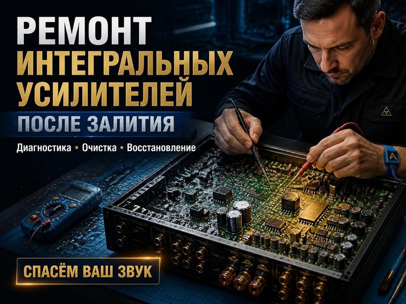 Ремонт интегральных усилителей после залития