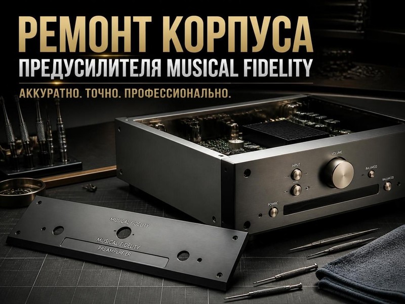 Ремонт корпуса предусилителя Musical Fidelity