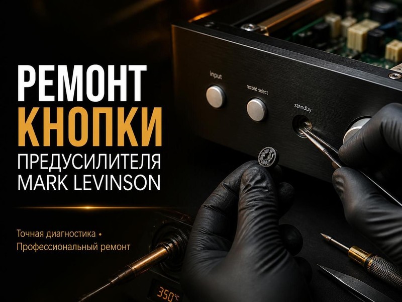 Ремонт кнопки предусилителя Mark Levinson — Андрей, фото