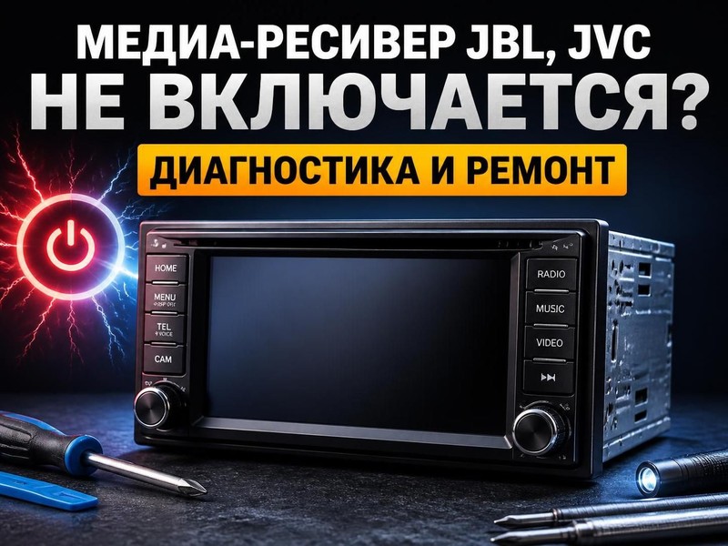 Медиа-ресивер JBL, JVC не включается