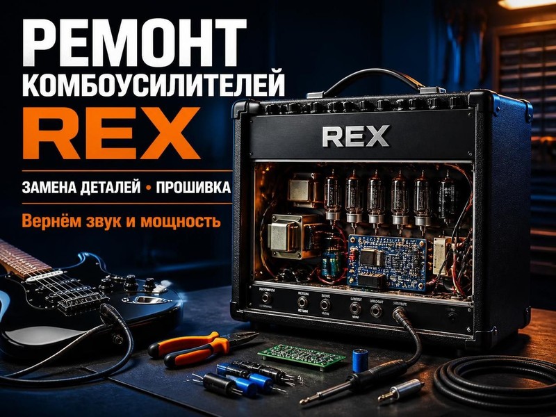 Ремонт комбоусилителей REX: замена деталей и прошивка