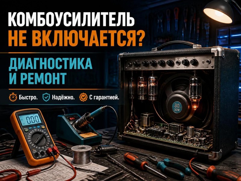 Комбоусилитель не включается: диагностика и ремонт