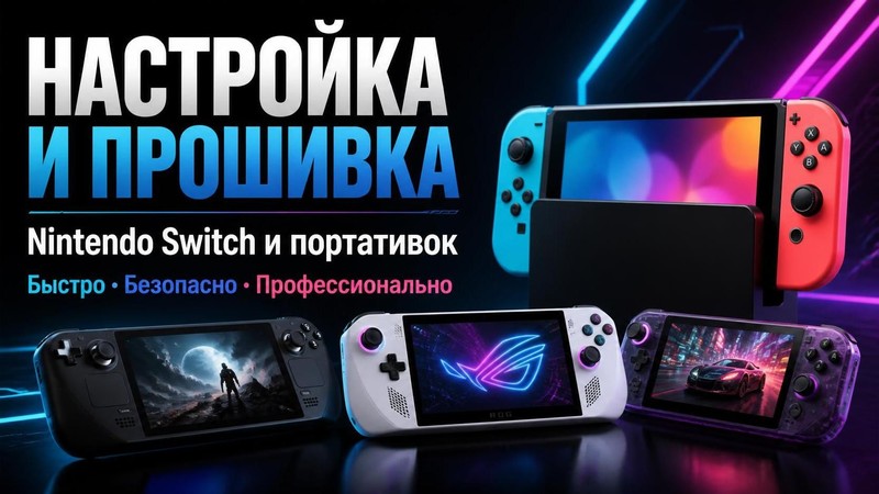 Настройка и прошивка Nintendo Switch и портативок