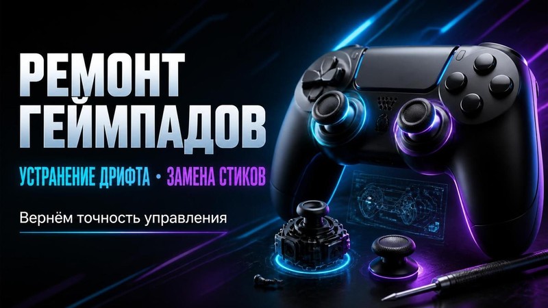 Ремонт геймпадов: устранение дрифта и замена стиков