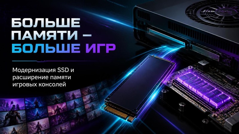 Модернизация SSD и расширение памяти игровых консолей