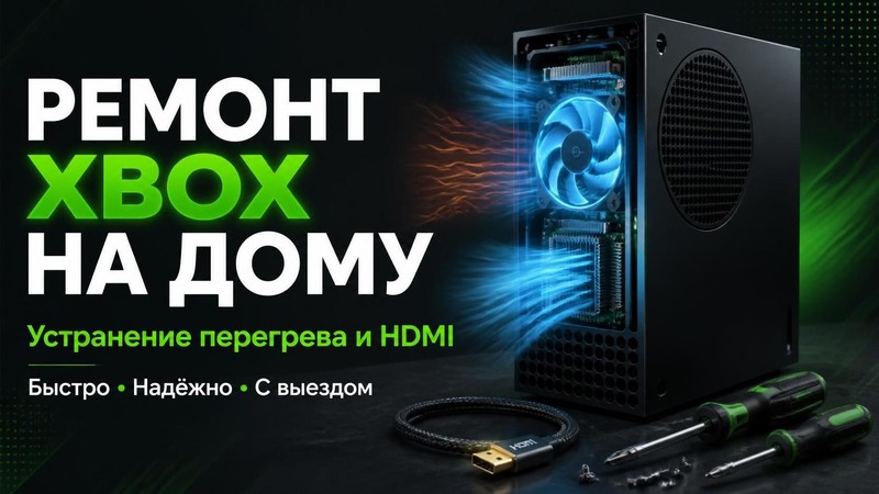 Ремонт Xbox на дому: устранение перегрева и HDMI