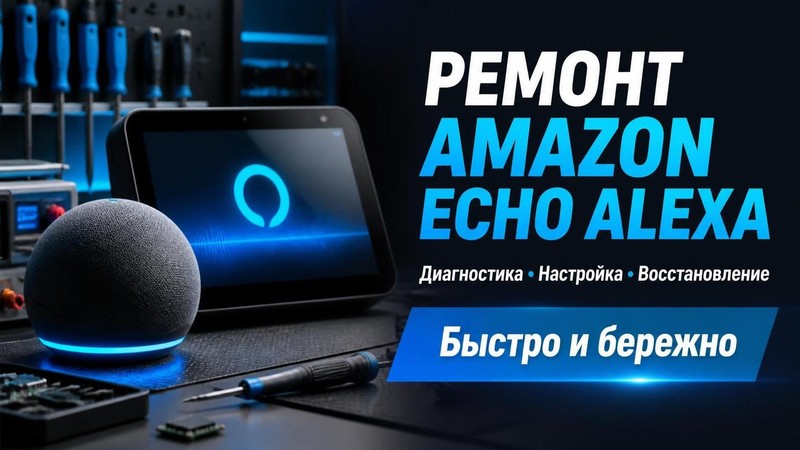 Ремонт умных колонок Amazon Echo Alexa