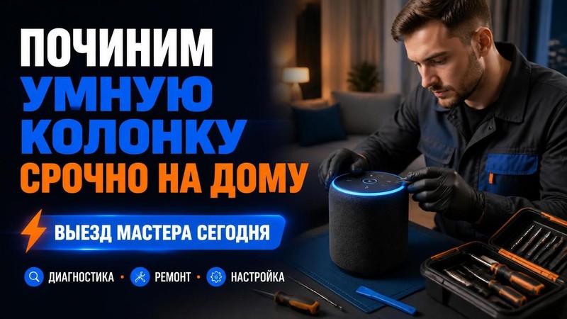 Починим умную колонку срочно на дому