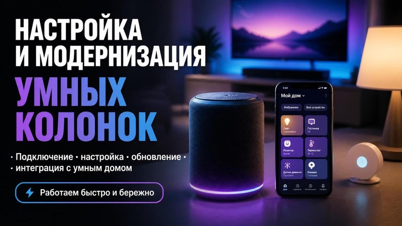 Настройка и модернизация умных колонок