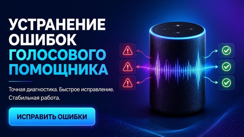 Устранение ошибок голосового помощника