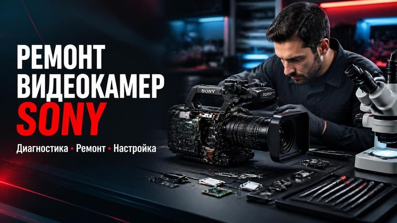 Ремонт видеокамер Sony