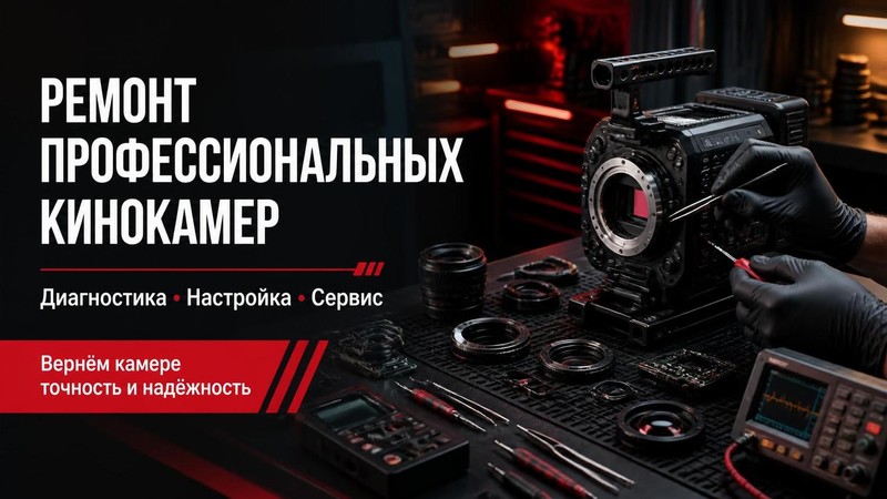 Ремонт профессиональных кинокамер