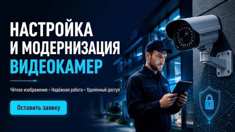Настройка и модернизация видеокамер