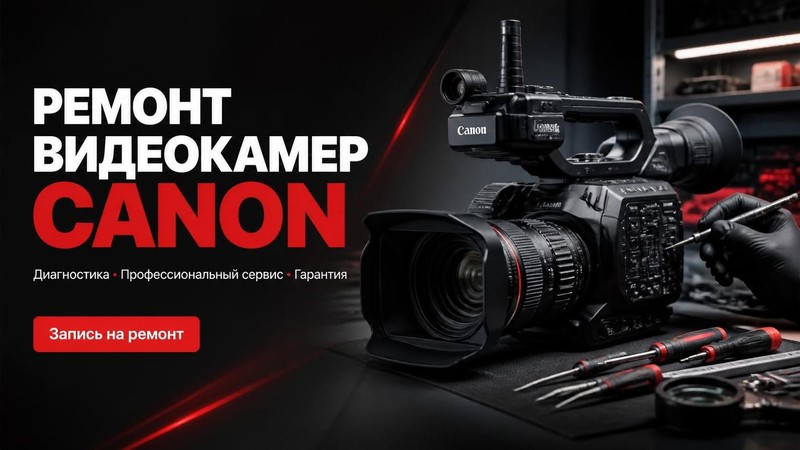 Ремонт видеокамер Canon