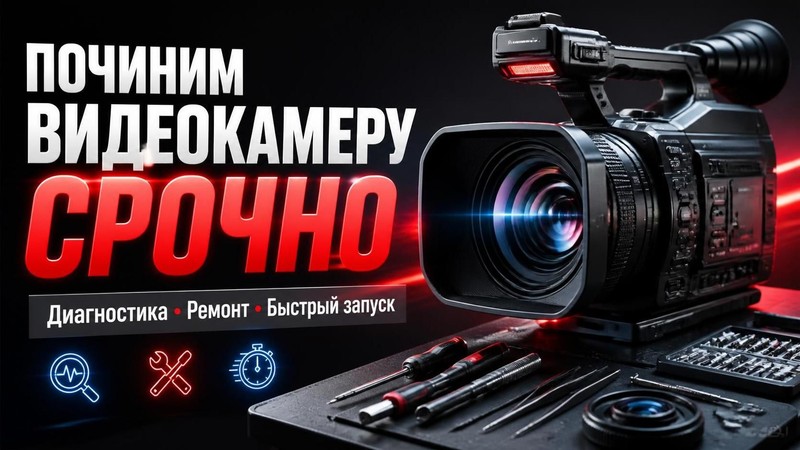Починим видеокамеру срочно