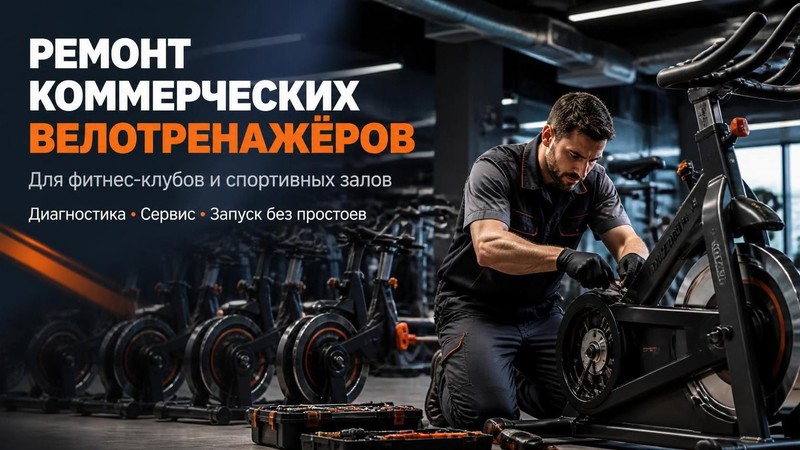 Ремонт коммерческих велотренажеров для залов