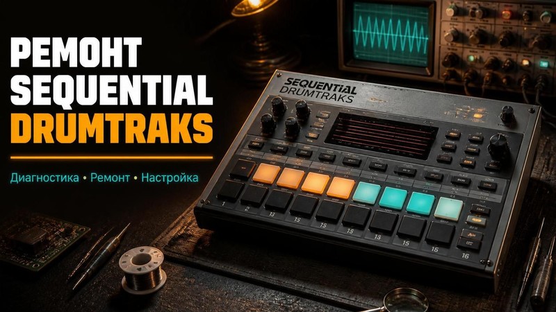 Ремонт драм-машины Sequential DrumTraks