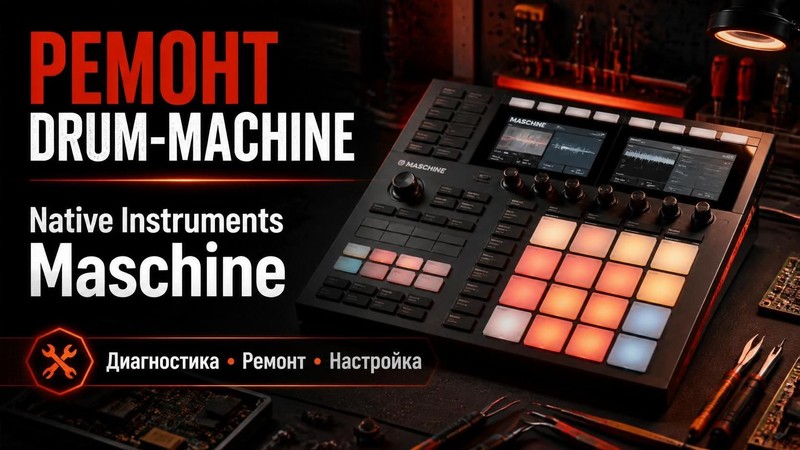 Ремонт драм-машины Native Instruments Maschine