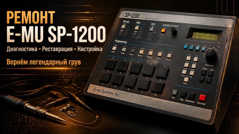 Ремонт драм-машины E-mu SP-1200
