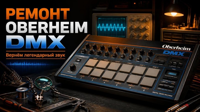 Ремонт драм-машины Oberheim DMX