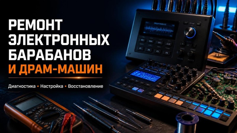Ремонт электронных барабанов и драм-машин