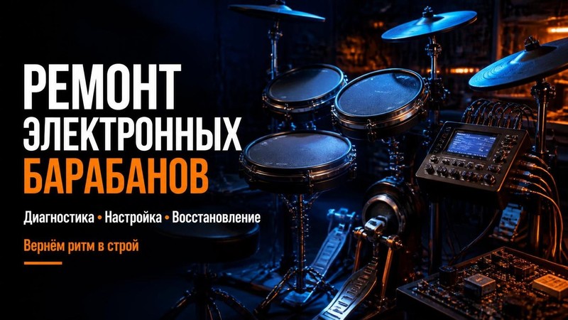 Ремонт коммерческих электронных барабанов