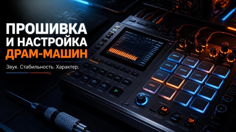 Прошивка и настройка драм-машин