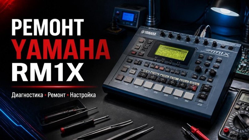 Ремонт драм-машины Yamaha RM1X