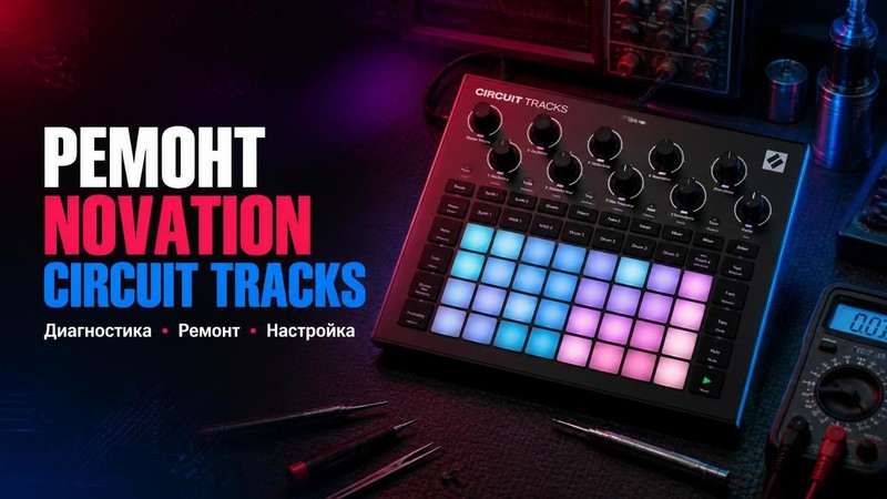 Ремонт драм-машины Novation Circuit Tracks