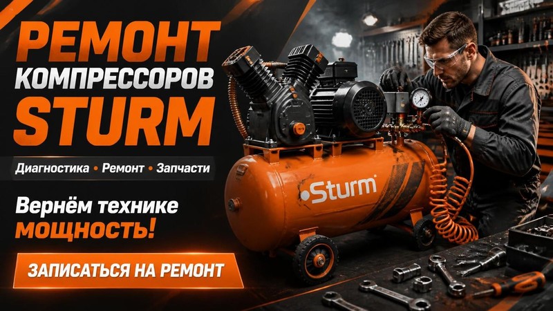 Ремонт компрессоров Sturm