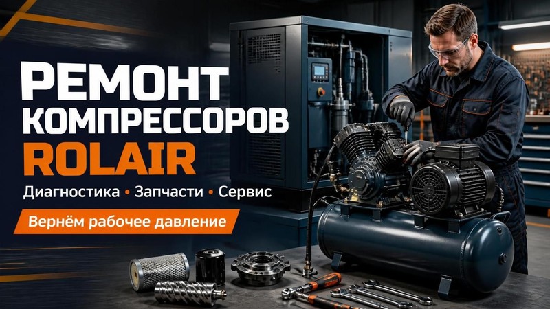 Ремонт компрессоров Rolair