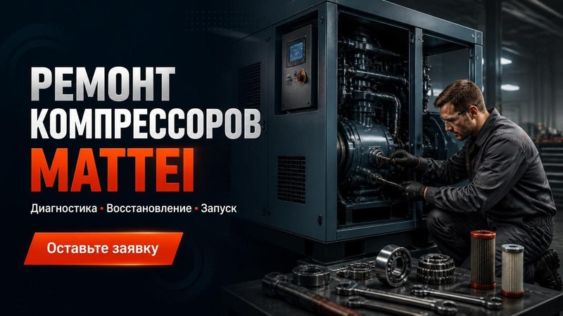 Ремонт компрессоров Mattei